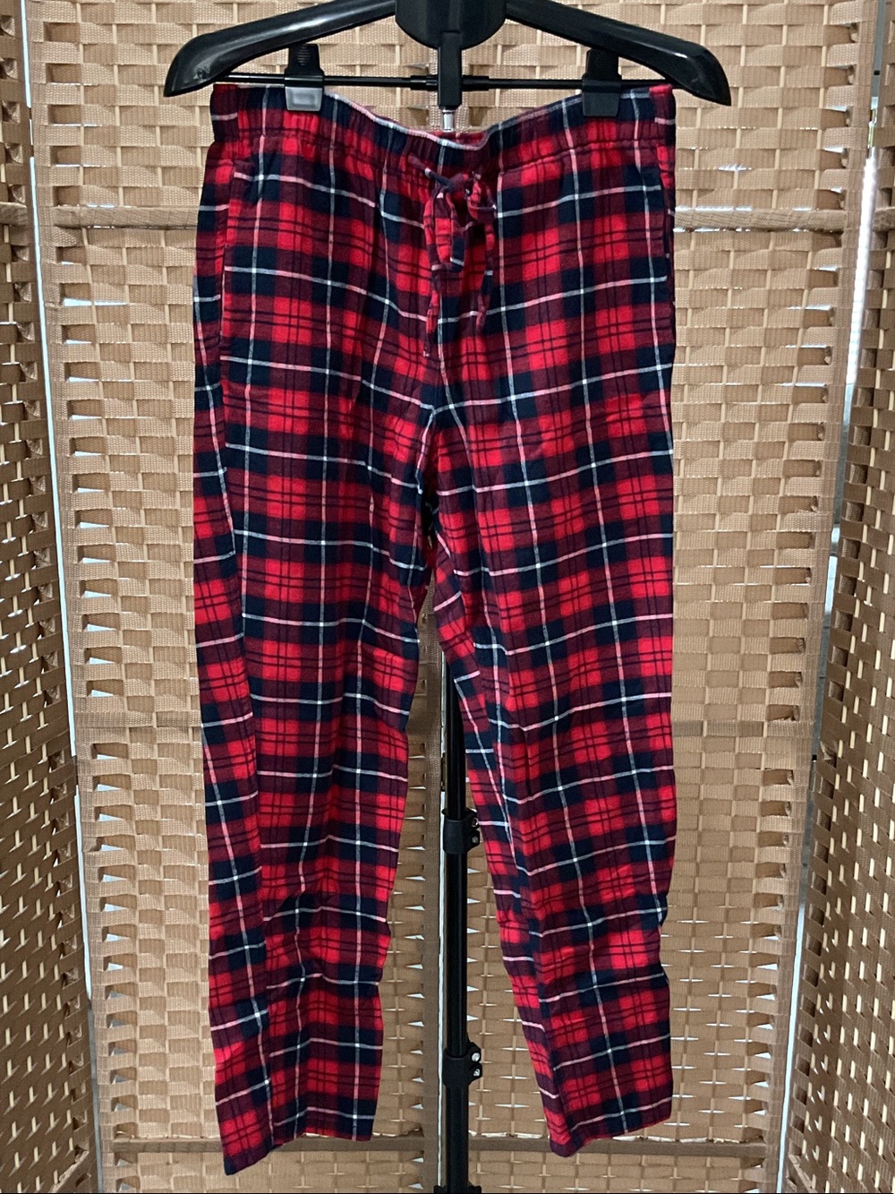 J. Crew Red and Navy Plaid Flannel Pajama Pants